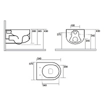 Подвесной унитаз Kerasan Flo 311130, безободковый, белый матовый