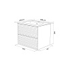 Тумба с раковиной Iddis Bild 60 см белый BIL60W0i95K