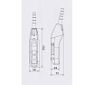 Пульт управления OCALIFT 2 кнопки М5 2 скорости, стоп, ключ, IP55 TNHA1-61FYS