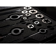 Набор ручных метчиков и плашек Norgau UNF 1/4-1&quot;, 37 предметов HSS 013904650