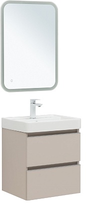 Мебель для ванной Aquanet Вега 50 см бежевый