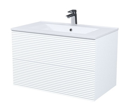 Тумба с раковиной Iddis Bild 80 см белый BIL80W0i95K