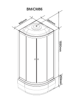 Душевая кабина Parly Classic CM86 85x85