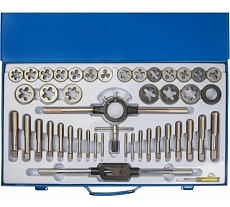 Набор метчиков и плашек SDW TOOLS 45 предметов, M6-M24, металл кейс ta00310