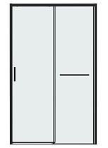 Душевая дверь Grossman Style 100x195 прозрачное, черный матовый 100.K33.05.100.21.00