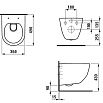 Подвесной унитаз Laufen Pro 8.2096.5.000.000.1 укороченный
