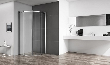 Душевой уголок BelBagno Acqua 90x90 прозрачный, хром