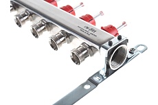 Коллекторная группа Uni-Fitt 1&quot;х3/4&quot;, 5 выхода без концевиков, нержавеющая сталь 450B4305