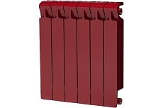 Радиатор биметаллический Rifar 33 Monolit 500-6 Ду 3/4 RAL 3011 БОРДО RM50063/43011