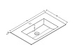 Тумба с раковиной Vincea Chiara 2D 80 см C.Oak