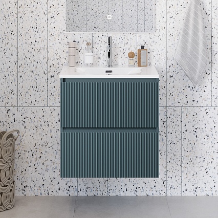 Мебель для ванной BelBagno Uno-Mini 50 см Голубой матовый