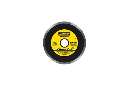 Круг отрезной алмазный сплошной PROFI (125х22.2 мм) для УШМ Stayer 3664-125_z01
