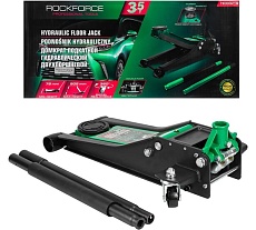 Домкрат подкатной гидравлический двухпоршневой Rockforce 3.5т (h min 75мм, h max 505мм) RF-T830021Q(58995)