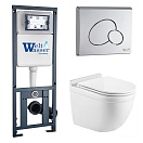 Комплект Weltwasser 10000010667 унитаз Heimbach 041 GL-WT + инсталляция Marberg 410 + кнопка Mar 410 RD