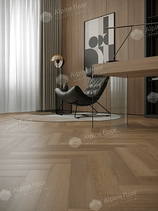 Виниловый ламинат Alpine Floor Parquet LVT Дуб Батейн 590x118x2.5 мм, ECO-16-29
