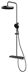 Душевая стойка Vincea Inspire VSFS-3I12TGM термостат, вороненая сталь