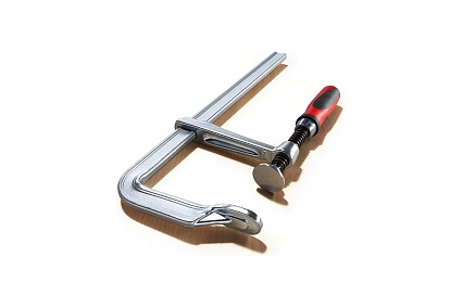 Струбцина BESSEY цельнометаллическая 160/80, усилие 6 кН, c 2-компонентной рукояткой BE-GZ16-2K