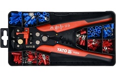 Универсальные пассатижи для снятия изоляции Yato в наборе 191 предметYT-23133