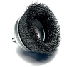 Щетка чашка гофрированная Lessmann 75х0.25 мм, хвост-к 6 мм 430132