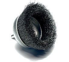 Щетка чашка гофрированная Lessmann 75х0.25 мм, хвост-к 6 мм 430132