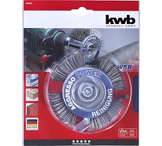Кордщетка плоская AGGRESSO 110 мм, жесткая, 3 предмета для дрели KWB 602600