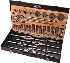 Набор метчиков и плашек VOLKEL G(BSP) 1/8 -1.0 HSS-G 32пр V48021