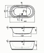 Акриловая ванна Kolpa-San Libero BASIS 180x90 см