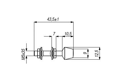 Прижим для станка KUKAMET усилие 100 кг 111-1