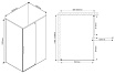 Душевой уголок Vincea Slim VPR-2SL1 120x90 хром, прозрачный, R