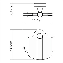 Держатель туалетной бумаги WasserKRAFT Regen K-6925