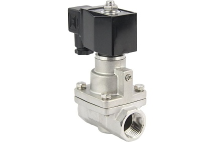 Электромагнитный клапан DN.ru V2W-1001P-NC Ду32 Ру0.4-16 НЗ PTFE 220В AC D130-02351