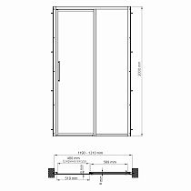 Душевая дверь WasserKRAFT Lopau 32S05R 120x200 правая, серебристый профиль