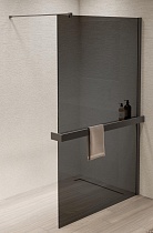 Душевая перегородка Vincea Walk-In VSW-1HR120CGGM 120x200 вороненая сталь, тонированное