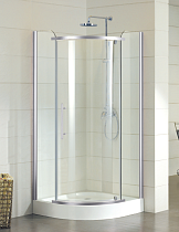 Душевой уголок Azario Edmonton 90x90 серебро, прозрачное