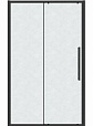 Душевая дверь Grossman Cosmo 100x195 шиншилла, черный матовый 100.K33.02.100.21.02