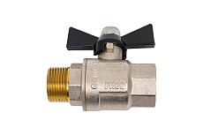 Шаровой кран Valtec PERFECT, рукоятка бабочка 1 вн.-нар. VT.318.N.06