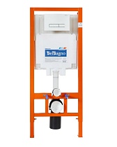 Подвесной унитаз BelBagno Loto BB070CHR/SC/BB002-80/BB018-GV-BIANCO комплект 4в1