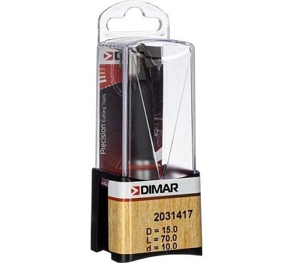 Сверло присадочное чашечное левое 15x68 мм, L70. хвостовик 10x26 мм Dimar 2031417