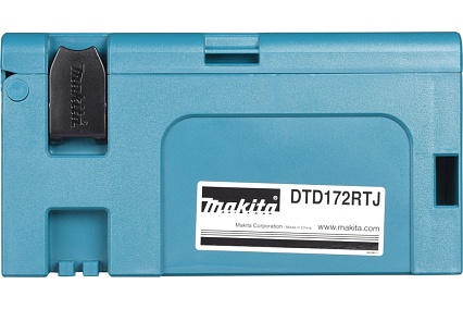 Аккумуляторный ударный бесщеточный шуруповерт Makita Т-Режим, 1/4", 180Нм, М5-М16, кейс, 2x5Ач DTD172RTJ