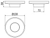 Мыльница настольная Inda Mito R46110