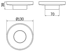 Мыльница настольная Inda Mito R46110