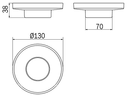 Мыльница настольная Inda Mito R46110