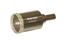 Коронка алмазная по керамограниту/керамике Профи (30х70 мм) Практика 917-613