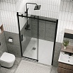 Душевая дверь Grossman Classic 100x195 прозрачное, черный матовый 100.K33.04.100.21.00