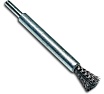 Щетка концевая гофрированная Lessmann Д12x120, STA 0,30мм, хв-к 6мм удлиненная 458161