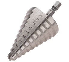 Сверло по металлу ступенчатое 9.0-36.0 мм, 110мм, 62 HRC Kranz KR-12-6604