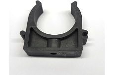 Пластиковая клипса для труб КХЭМ серая, д.32 мм, 50 шт. KLP-32 grey