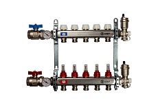 Коллектор из нержавеющей стали в сборе с расходомерами STOUT 5 выходов SMS 0907 000005 RG008P0RN7HR5L