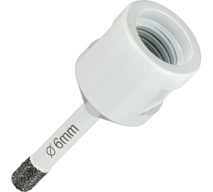 Коронка алмазная по керамограниту 6 мм, M14 на УШМ Diamond Industrial DIDKVP06M14