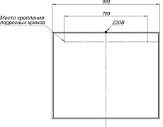 Зеркало Aquanet Nova Lite 100 см белый глянец